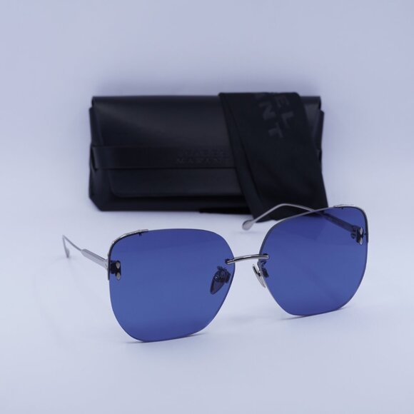 Final Price! Isabel Marant IM 0082/S 06LB KU Ruthenium/Blue Sunglasses - Picture 4 of 9